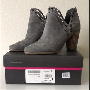 Vince Camuto Fileana Booties- Gray Suede sz 7.5